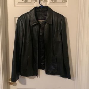Genuine Leather Jacket (Large) - Valerie Stevens